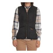 Barbour Quiltad Fleece Liner Vest med Fickor Black, Dam