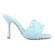 Bottega Veneta Laeder mules Blue, Dam