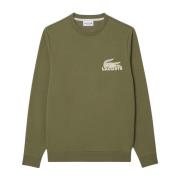 Lacoste Grön Logo Velour Sweatshirt Green, Herr