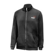 Puma Logga Sweatshirt med dragkedja i bomull Black, Herr