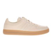 Tom Ford Beige Läder Sneakers - Regular Fit Beige, Herr