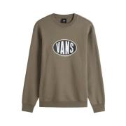 Vans Lös Crew Sweatshirts Brown, Herr