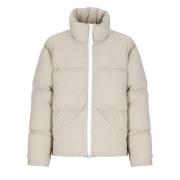 Canada Goose Beige Vadderad Dunjacka med Logopatch Beige, Herr