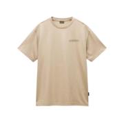 Napapijri Herr Albula Kortärmad T-shirt Beige, Herr