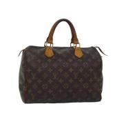 Louis Vuitton Vintage Pre-owned Canvas handvskor Brown, Dam