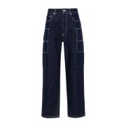 Kenzo Blå Denim Wide Leg Jeans Blue, Herr