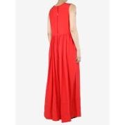 Jil Sander Pre-owned Pre-owned Silke klnningar Red, Dam