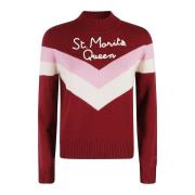 MC2 Saint Barth Stilren Half Neck Sweater Red, Dam