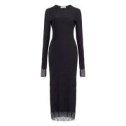 Philosophy di Lorenzo Serafini Elegant Svart Klänning Black, Dam