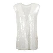 Norma Kamali Vit Spandex Topp Tillverkad i Kina White, Dam