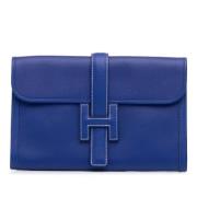 Hermès Vintage Pre-owned Laeder kuvertvskor Blue, Dam