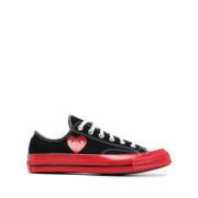 Comme des Garçons Play Svarta Bug-Eyed Heart Sneakers Black, Dam