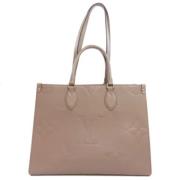 Louis Vuitton Vintage Pre-owned Tyg louis-vuitton-vskor Beige, Dam