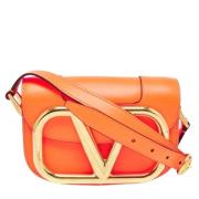 Valentino Vintage Pre-owned Laeder axelremsvskor Orange, Dam