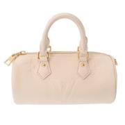 Louis Vuitton Vintage Pre-owned Tyg louis-vuitton-vskor Beige, Dam