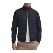 Barbour Quiltad Sweatshirt Counter Svart Black, Herr