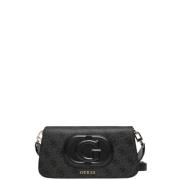 Guess Eco Mietta Flap Axelväska Black, Dam