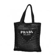 Prada Vintage Pre-owned Tyg shoppers Black, Dam