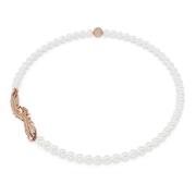 Swarovski Idyllia Halsband för kvinnor, Vit, Roséguld, Artikelnummer 5...