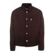 Ami Paris Vattenavvisande Overshirt med Kent Krage Black, Herr