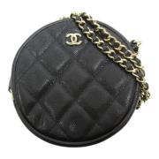 Chanel Vintage Pre-owned Tyg chanel-vskor Black, Dam