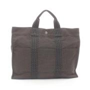 Hermès Vintage Pre-owned Canvas handvskor Gray, Dam