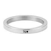 Le Gramme Bandring Handgjord i Frankrike Gray, Unisex