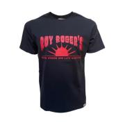 Roy Roger's Sunrise Print T-shirt Black, Herr