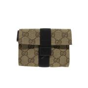 Gucci Vintage Pre-owned Canvas gucci-vskor Beige, Dam