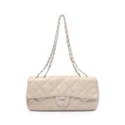 Chanel Vintage Pre-owned Laeder chanel-vskor Beige, Dam