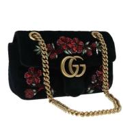 Gucci Vintage Pre-owned Tyg gucci-vskor Black, Dam