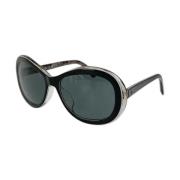 Chanel Vintage Pre-owned Plast solglasgon Black, Dam