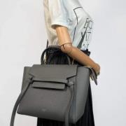 Celine Vintage Pre-owned Laeder handvskor Gray, Dam