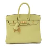 Hermès Vintage Pre-owned Laeder handvskor Yellow, Dam