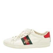 Gucci Vintage Pre-owned Laeder sneakers White, Dam