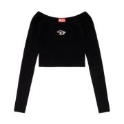 Diesel Stilig Pullover med Vera Design Black, Dam