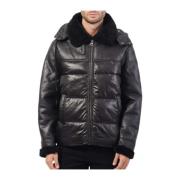 Guess Hybrid Puffa Jacka i Jet Black Black, Herr