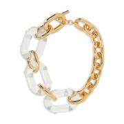 Paco Rabanne Guld Choker Halsband Yellow, Dam