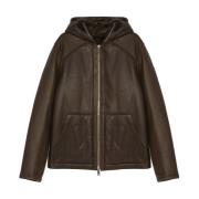 Yves Salomon Merino Silky Alpaca Wool Jacket Brown, Herr