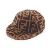 Fendi Vintage Pre-owned Canvas hattar-och-kepsar Brown, Dam