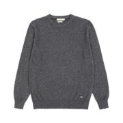 Gianni Lupo Cashmere Blend Sweater Detaljer Gray, Herr