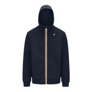 K-Way Lätt Spacer Hoodie med Justerbar Huva Blue, Herr