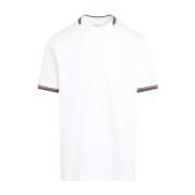 PS By Paul Smith Vit T-shirt Snygg Design White, Herr