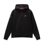 Napapijri Hoodie med dragkedja, Bomull-Polyester Black, Herr