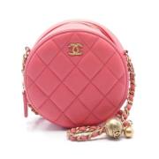 Chanel Vintage Pre-owned Laeder chanel-vskor Pink, Dam