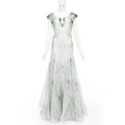 Alexander McQueen Pre-owned Pre-owned Silke klnningar White, Dam