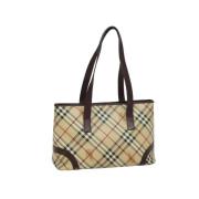 Burberry Vintage Pre-owned Laeder totevskor Beige, Dam