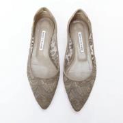 Manolo Blahnik Pre-owned Pre-owned Mocka lgskor Gray, Dam