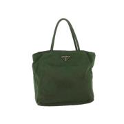 Prada Vintage Pre-owned Nylon prada-vskor Green, Dam