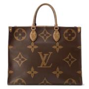 Louis Vuitton Vintage Pre-owned Tyg louis-vuitton-vskor Brown, Dam